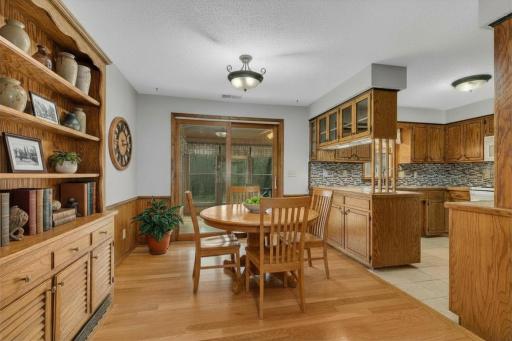 Previous dining area photo virtually staged