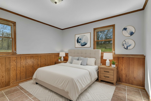 Previous bedroom photo virtually staged.