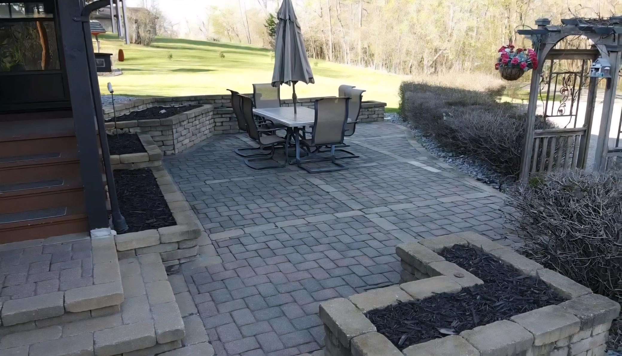 Your front patio will look amazing when your raised beds are in full bloom.