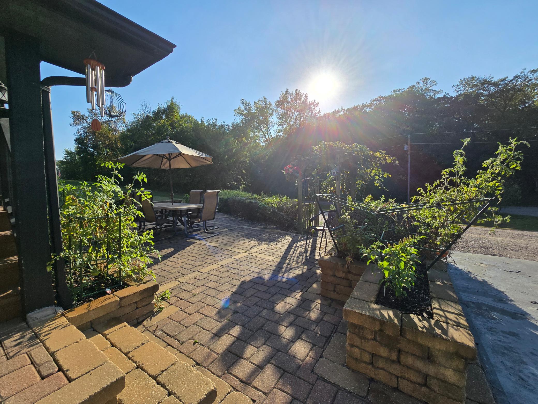 Your front patio will look amazing when your raised beds are in full bloom.