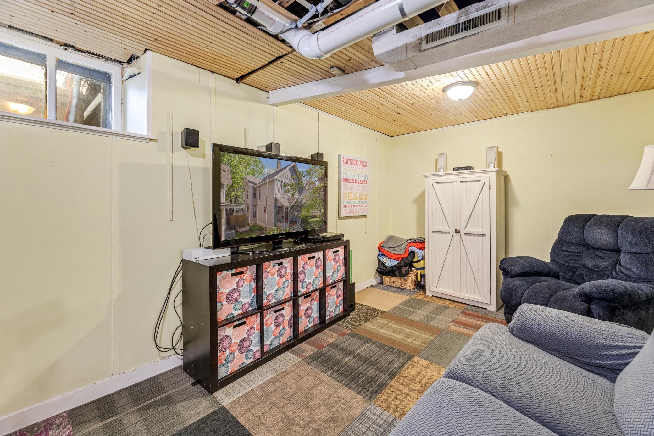Lower level family room