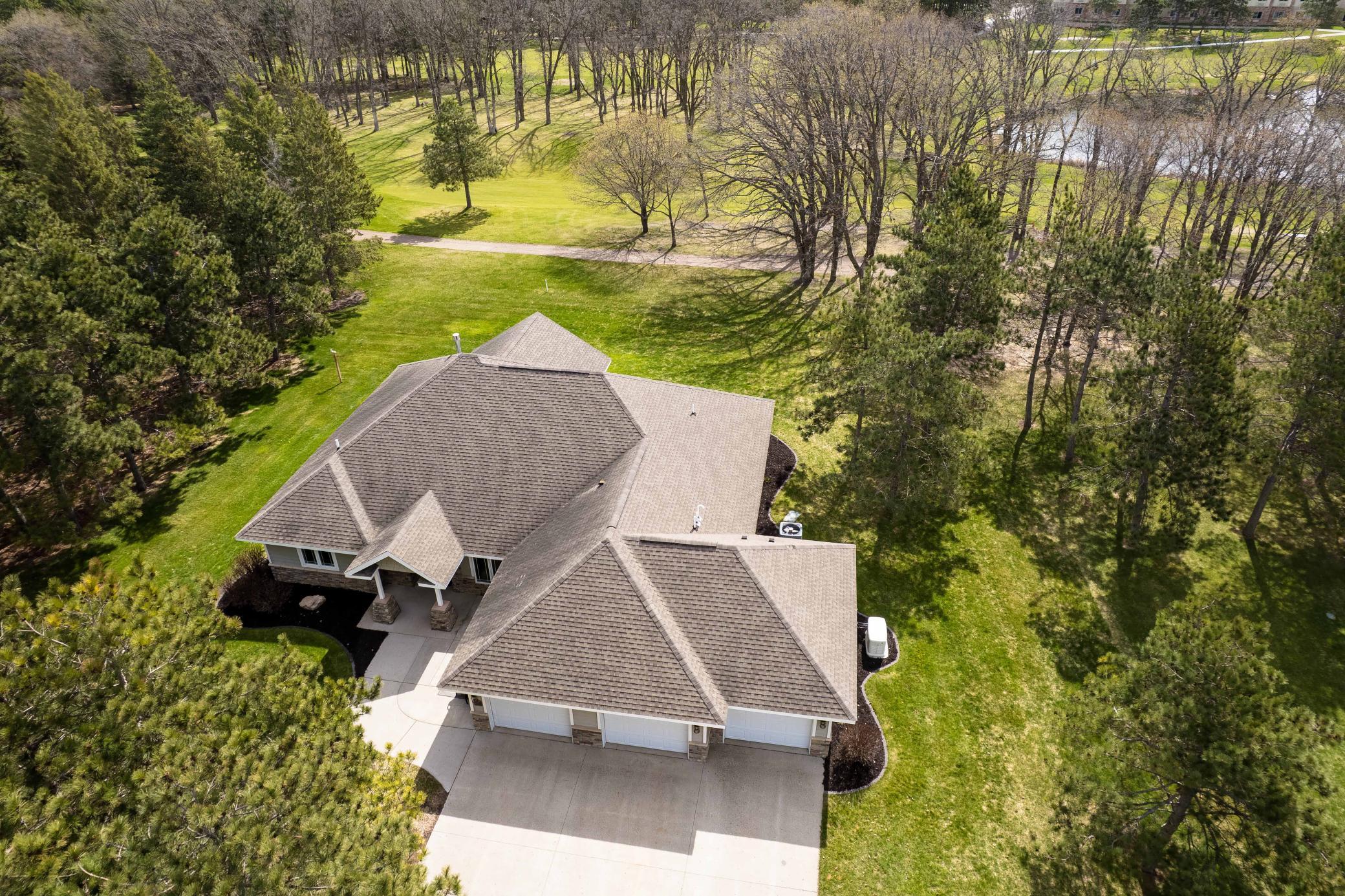 Aerial to East / 9th Fairway