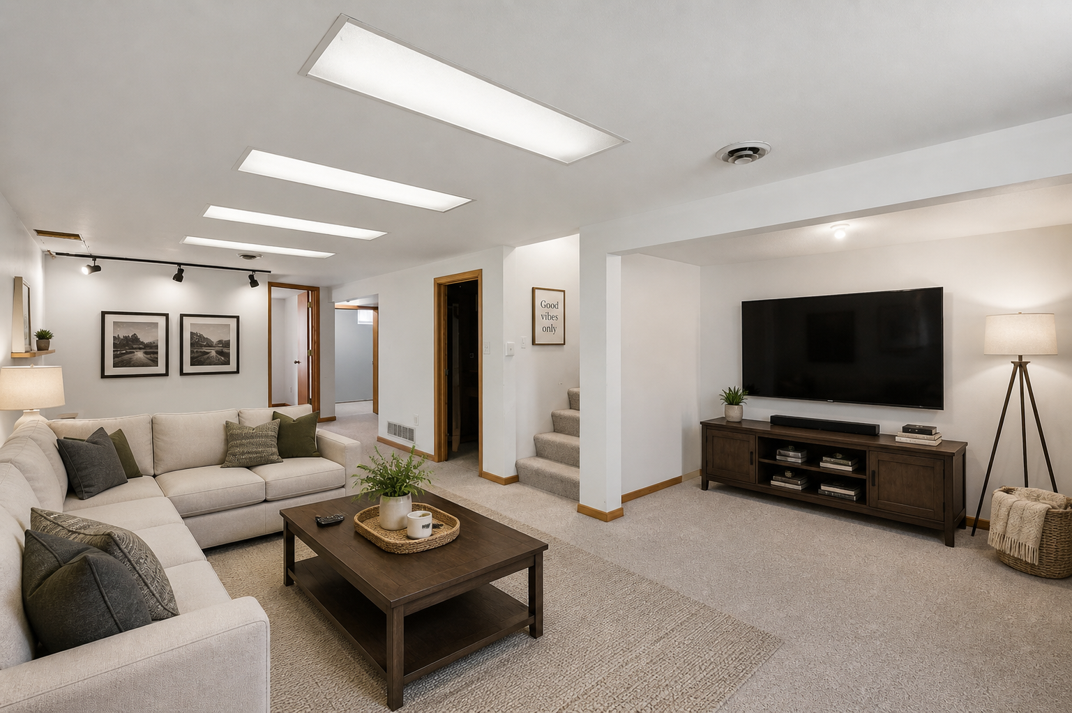 Lower Level - Virtually Staged
