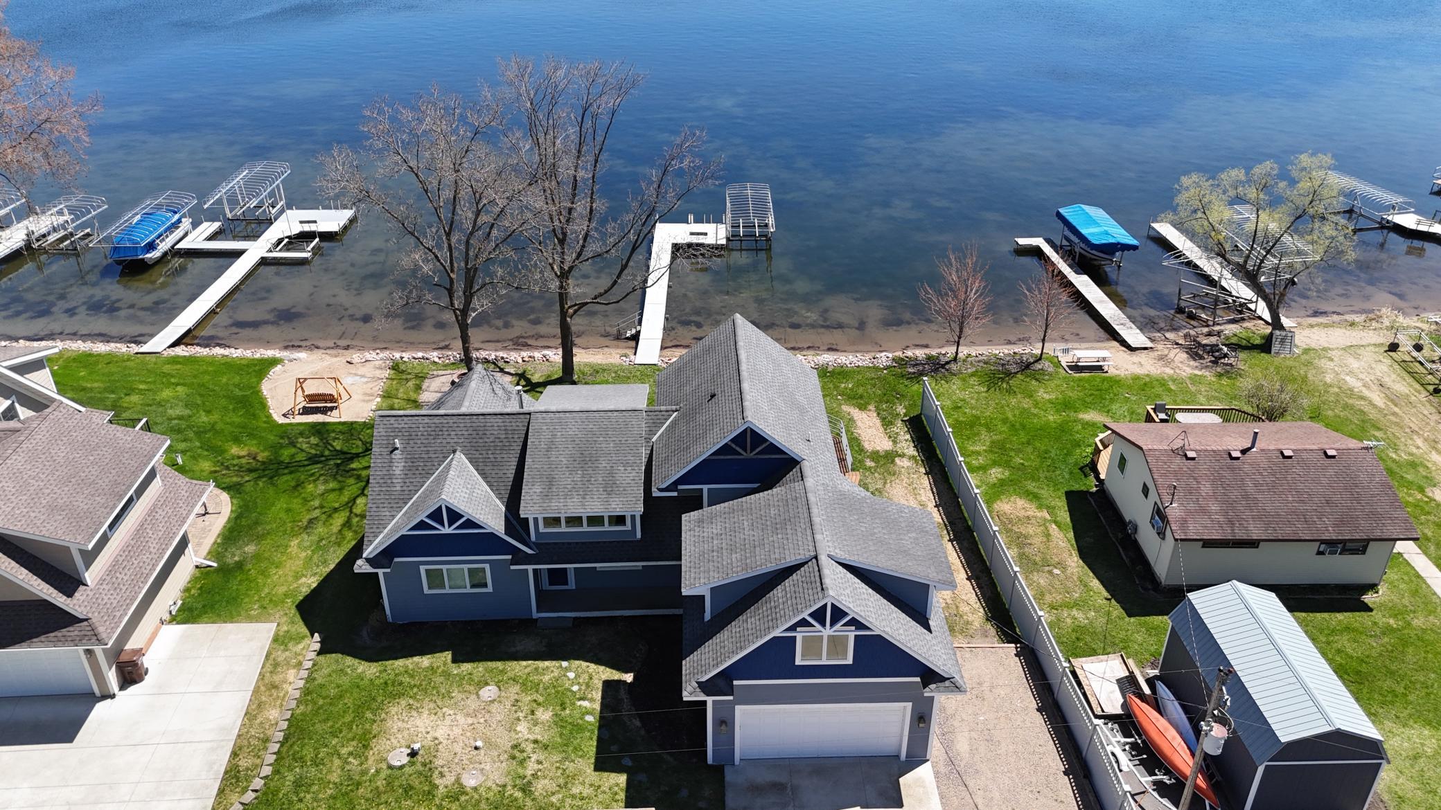 Set in a quiet area, this lake home is located on a dead-end road, offering a peaceful and private setting to enjoy.