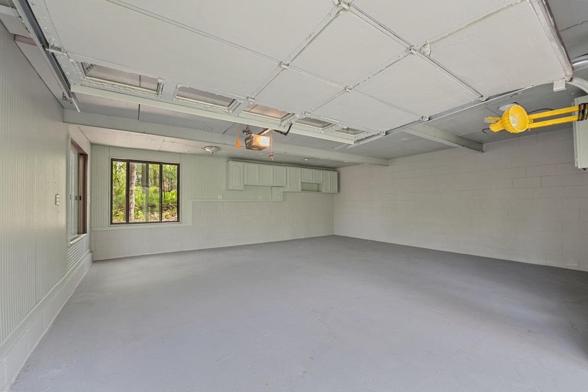 Rear garage interior