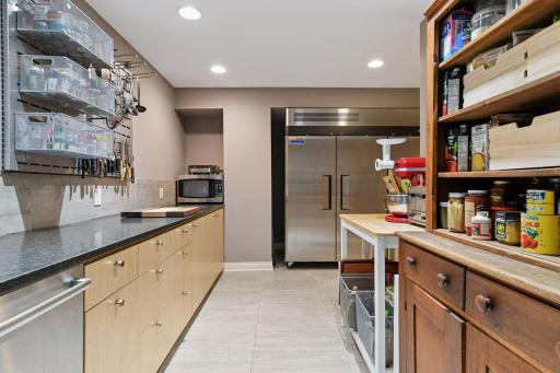 Lower level prep kitchen