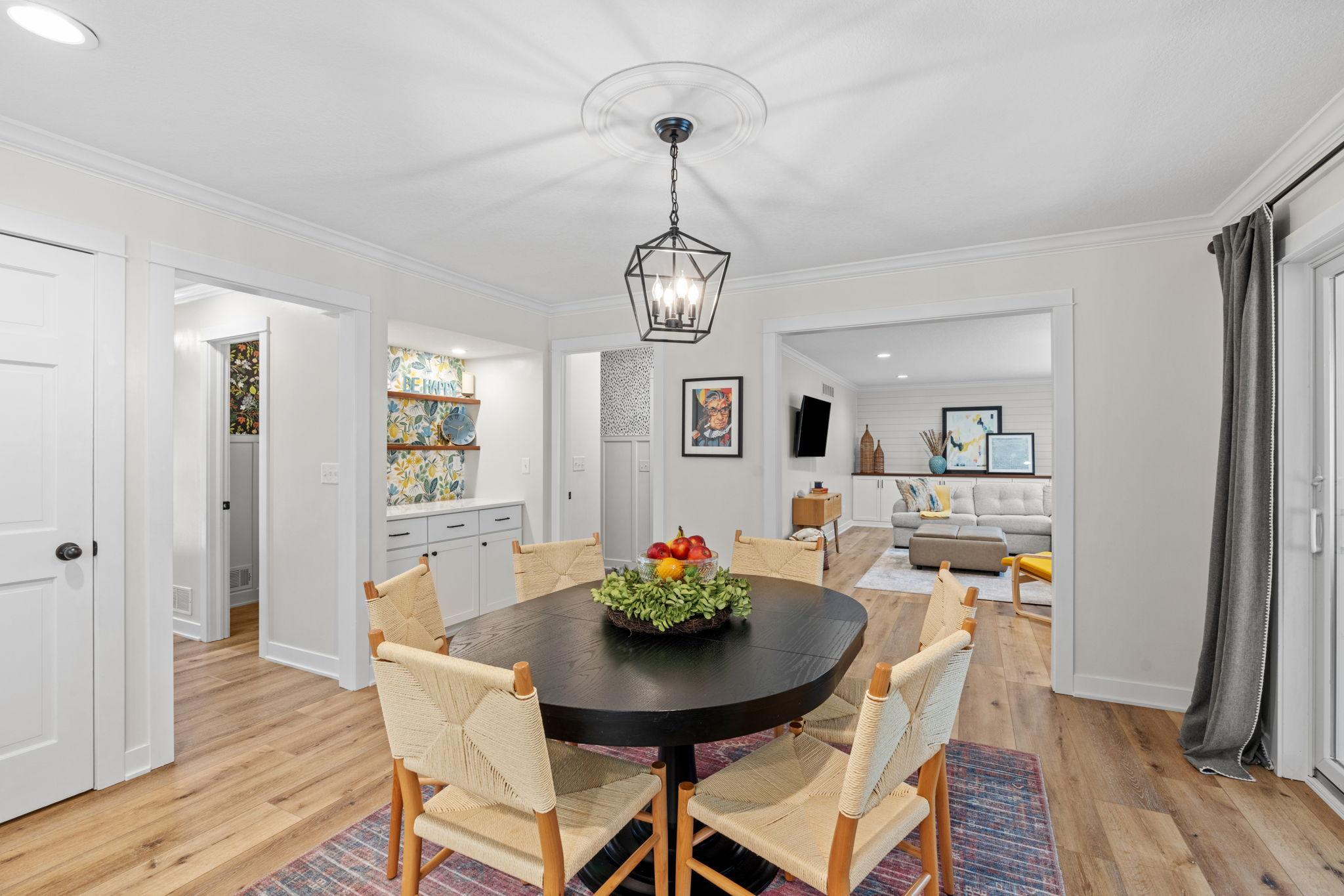 Informal dining space