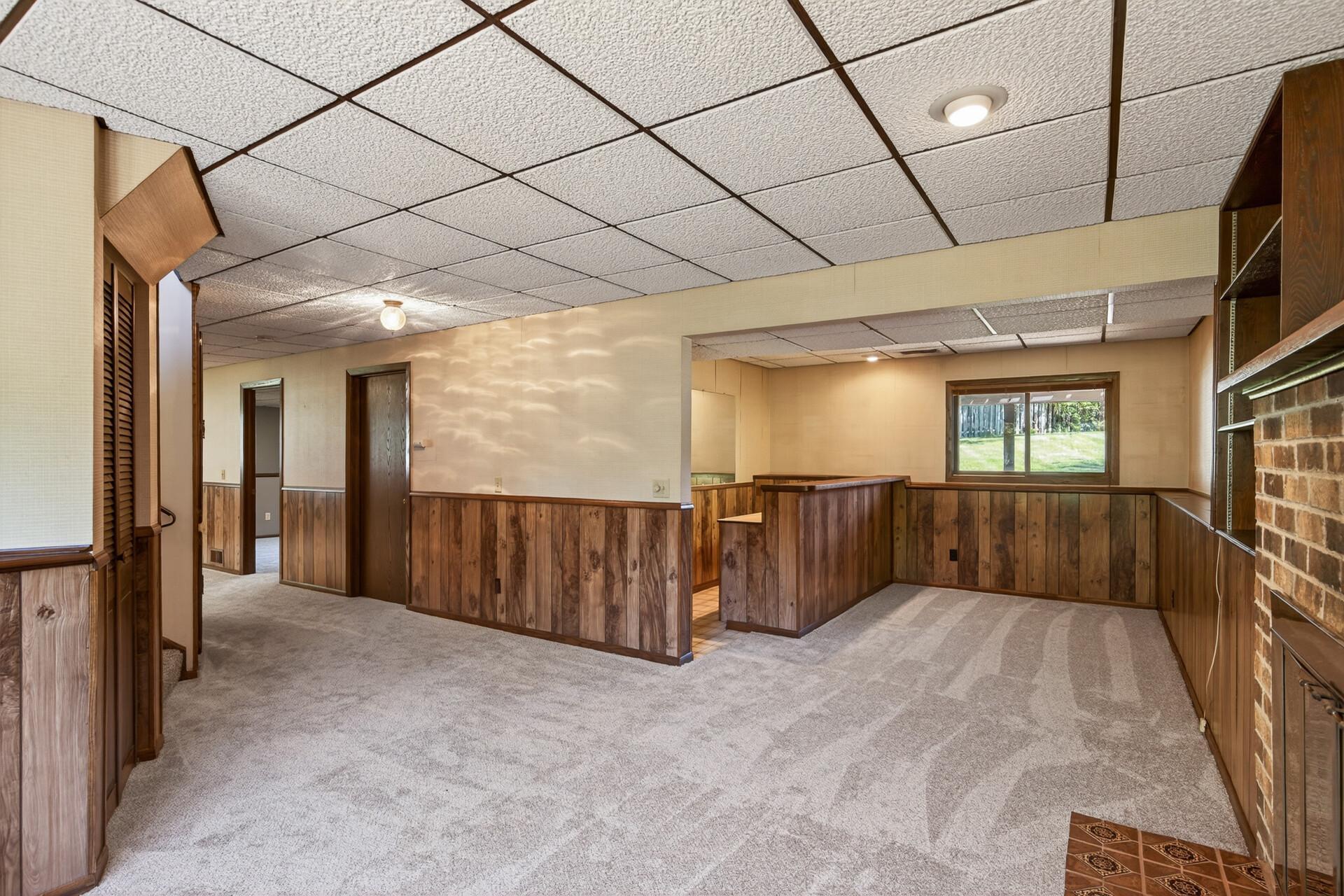 Lower level ready and waiting for its new owners