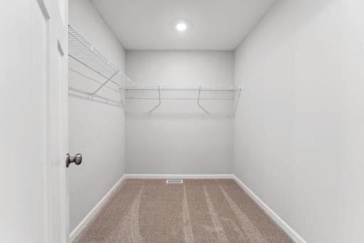 Owner's walk-in closet - for illustrative purposes only