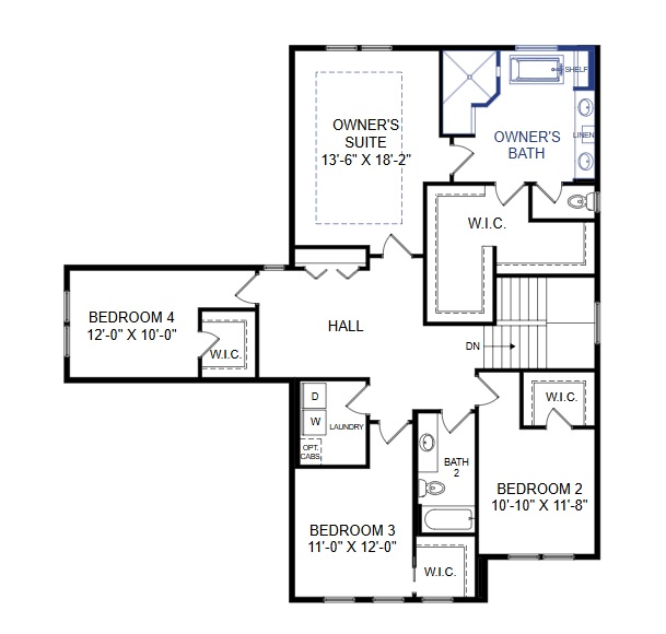 Second Floor Floorplan