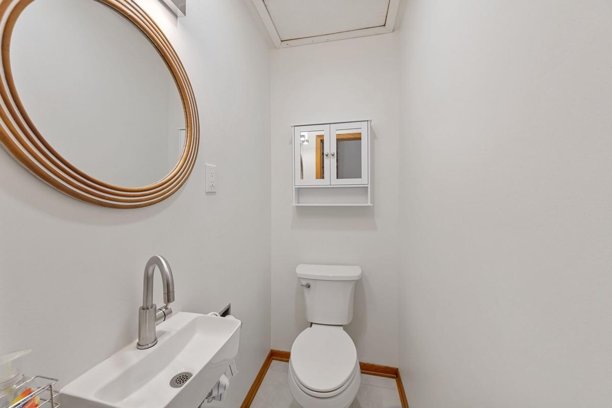 Main floor half bath