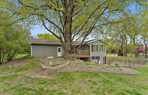 View of the back - Maintenance free deck and 3 season vaulted porch