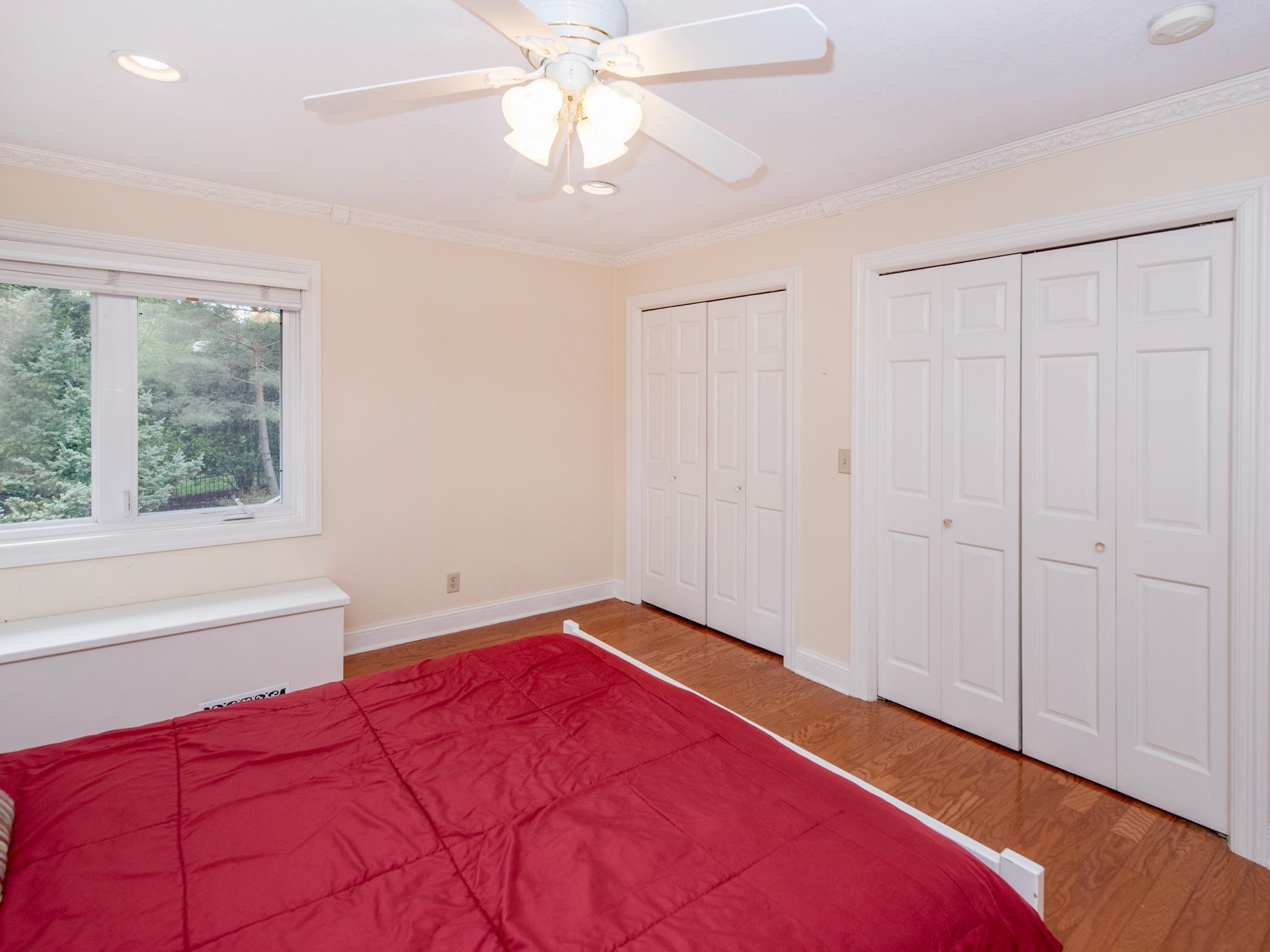 Double closets.