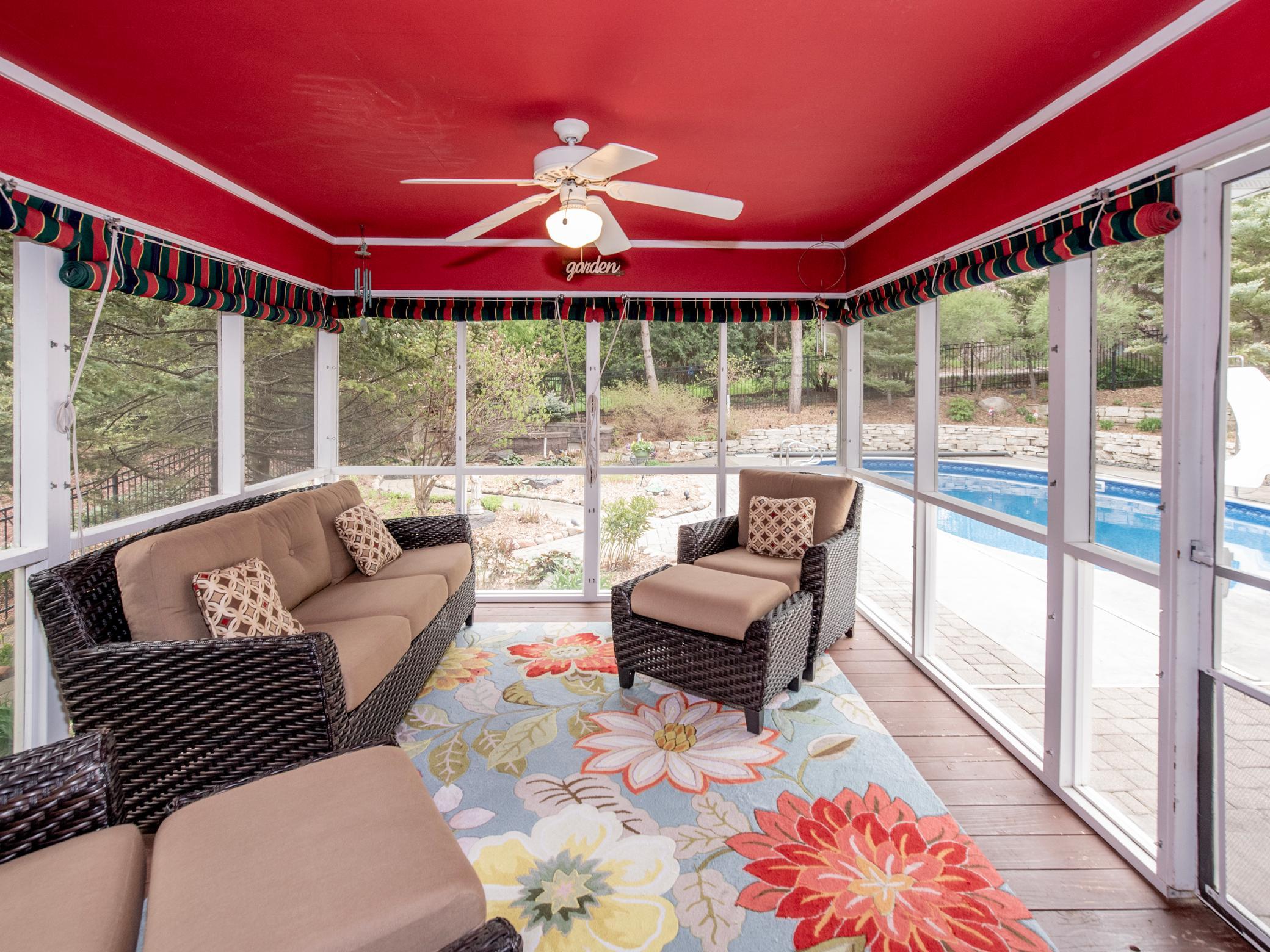 Screened in porch.