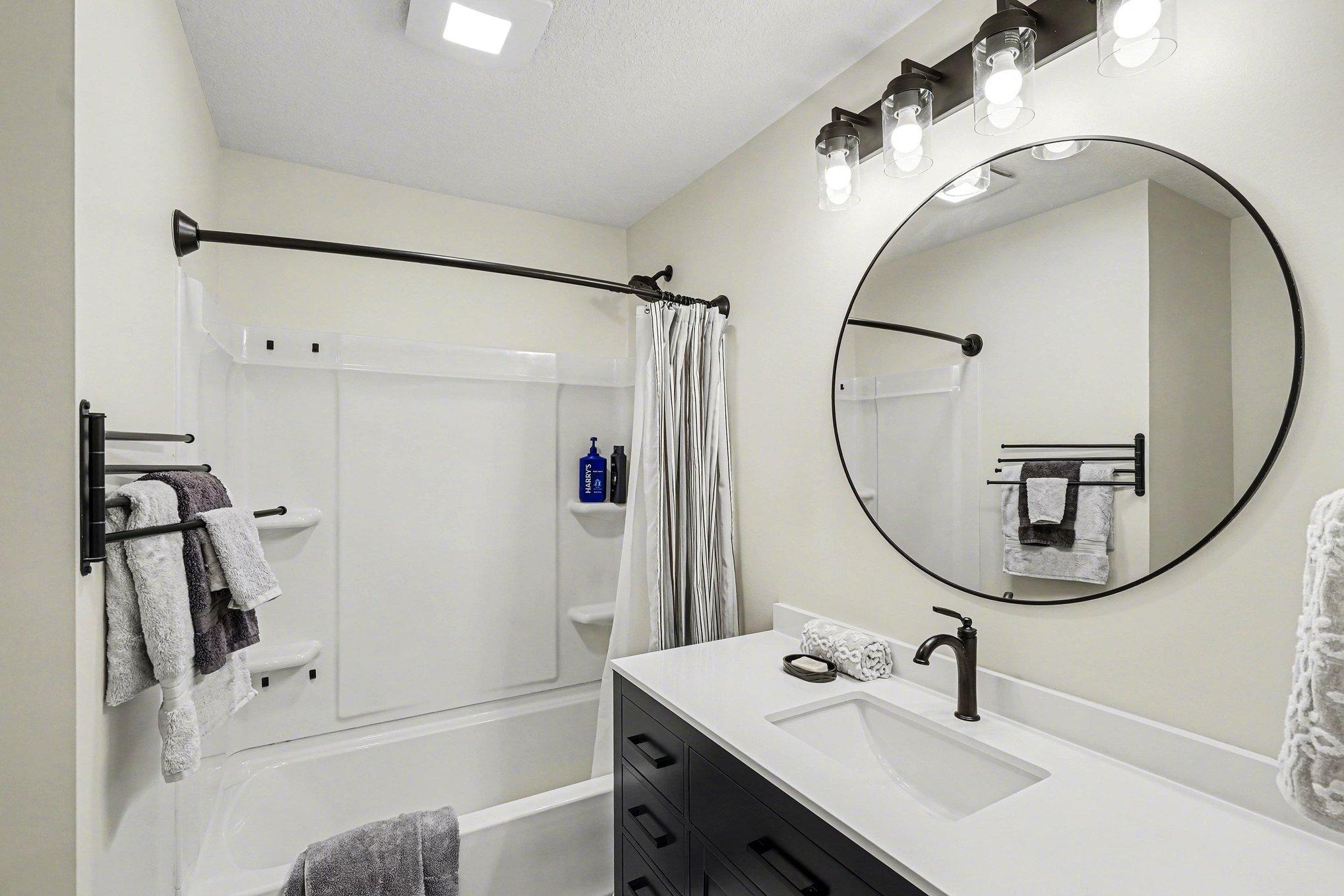 Main level renovated bath