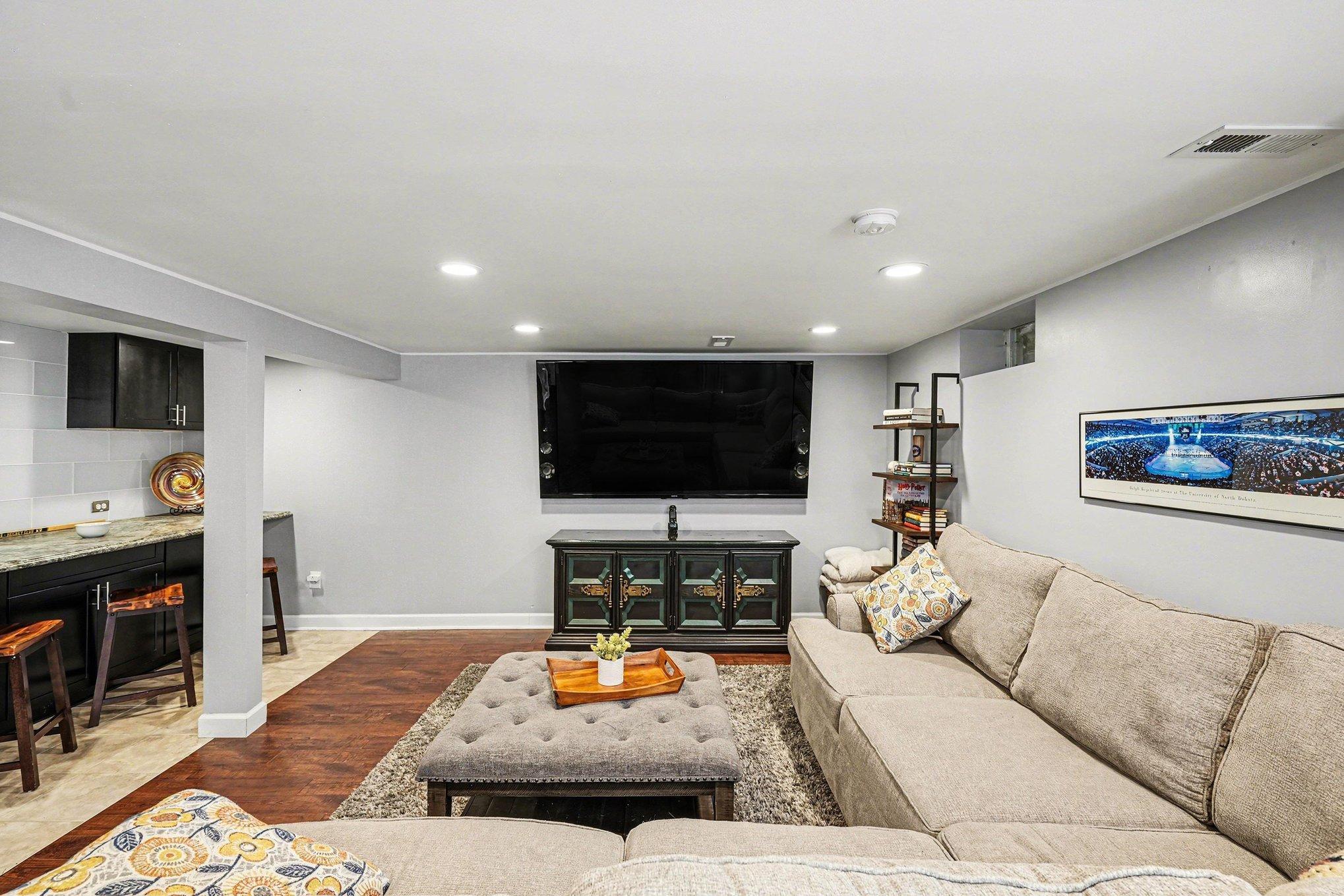 Lower level family room