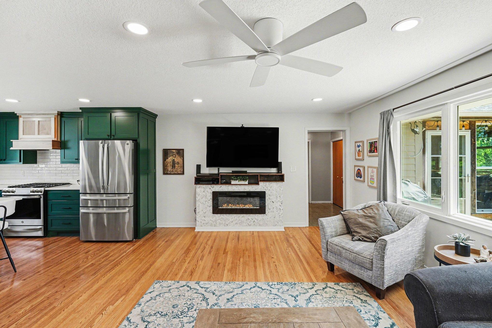 Open plan living room