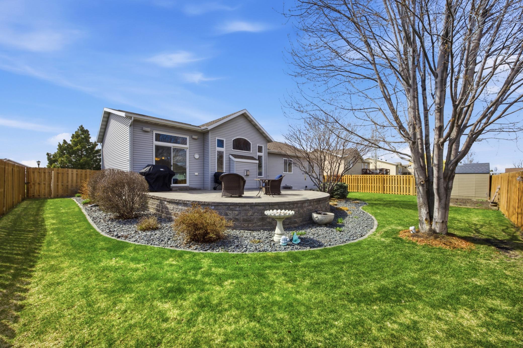 Fenced Backyard with Patio