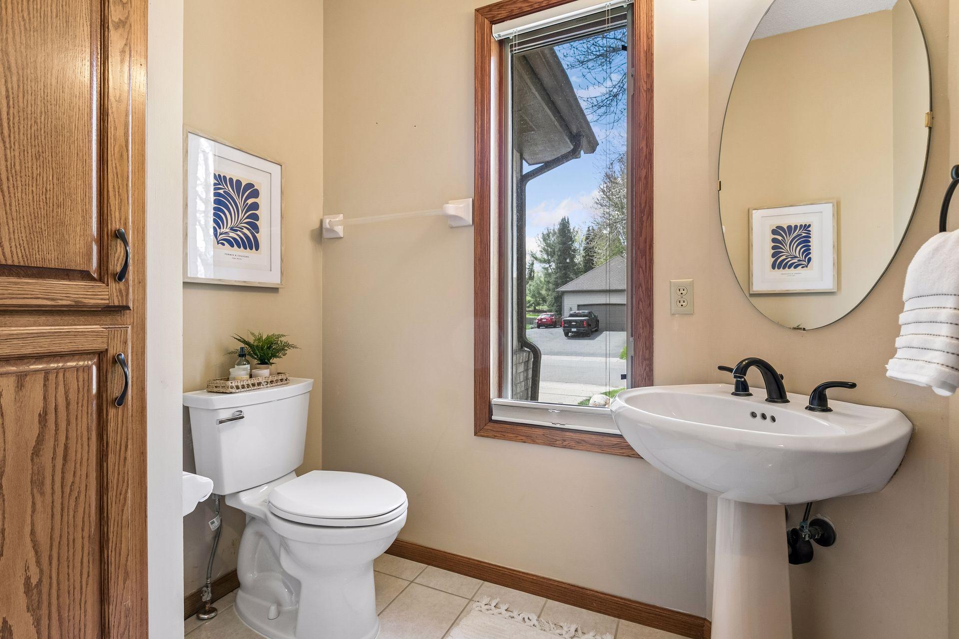 Main floor powder bath