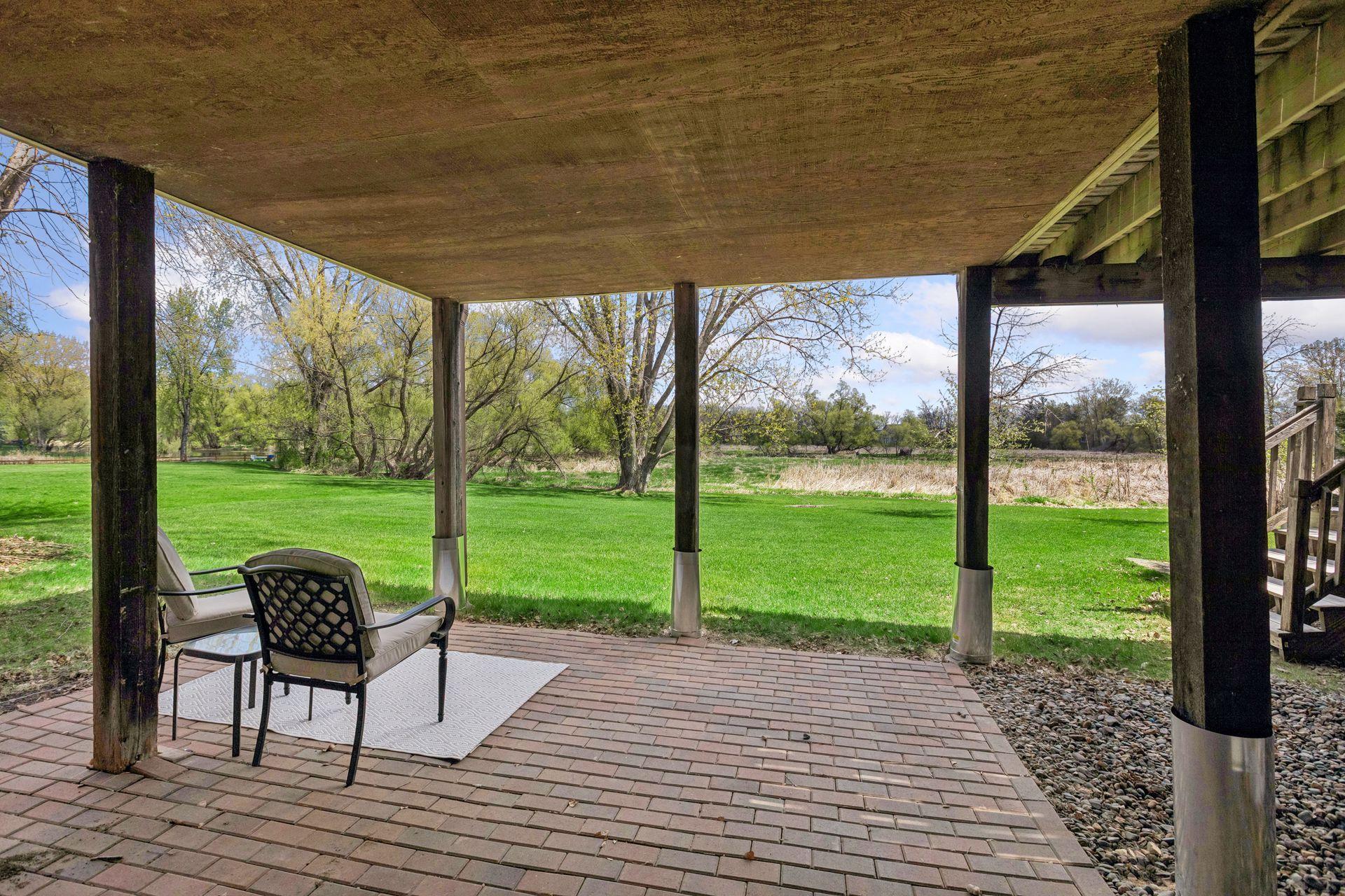 Lower level patio