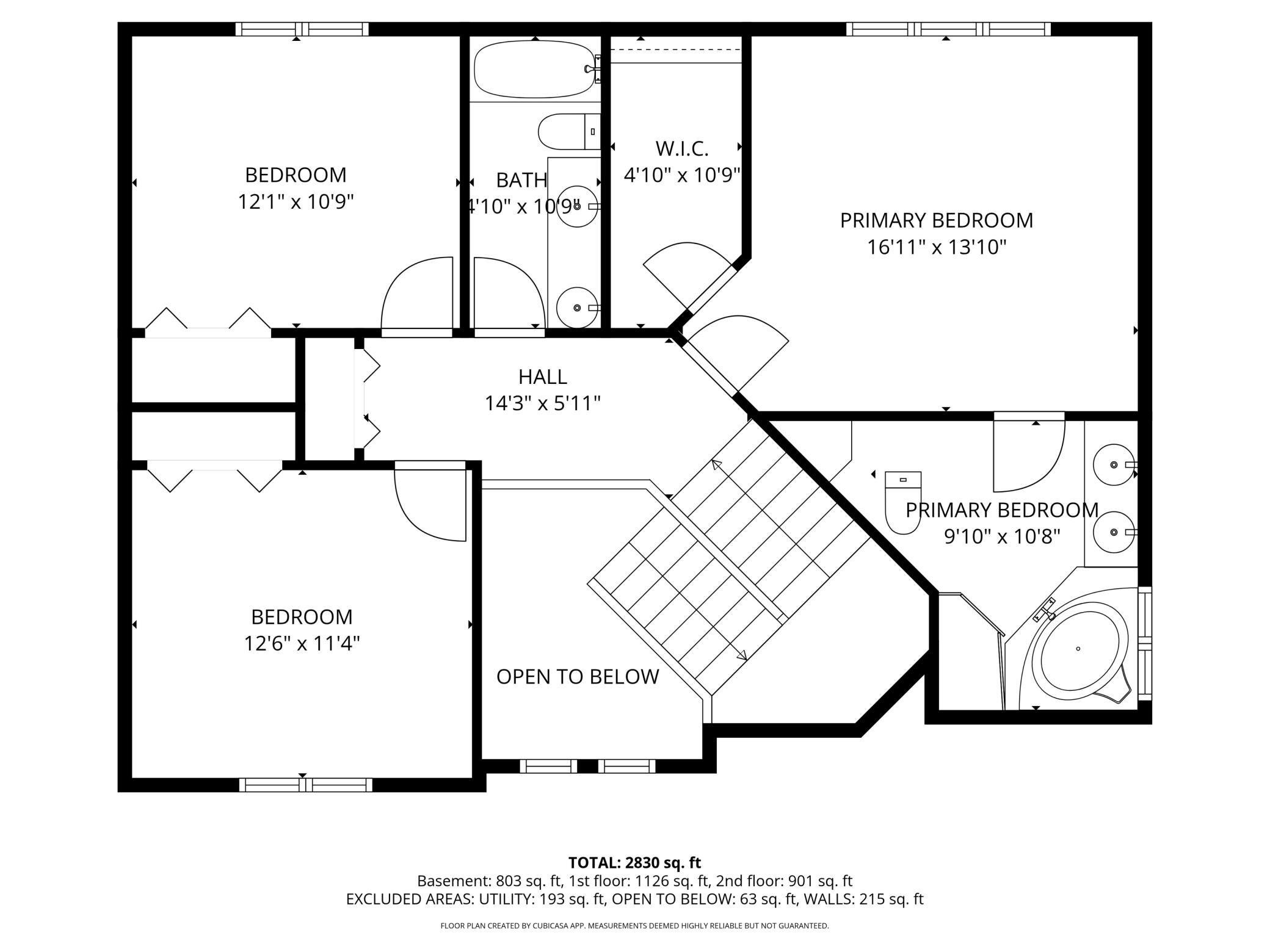 Upper Level Floor Plan