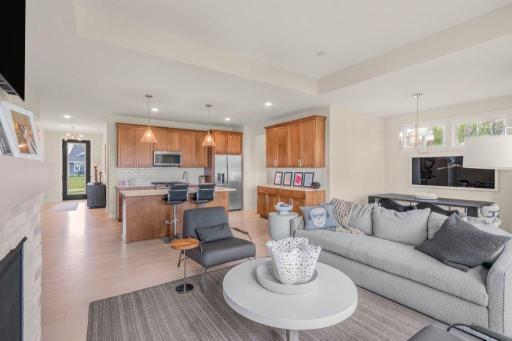 Wide open floor plan with all living facilities on one level