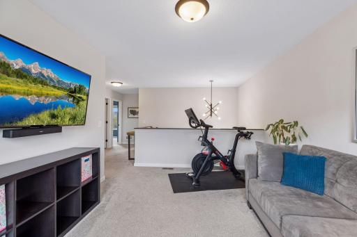 This floorplan offered an option for a 4th upper level bedroom where the loft sits. One could easily convert to having 4 upper level bedrooms!