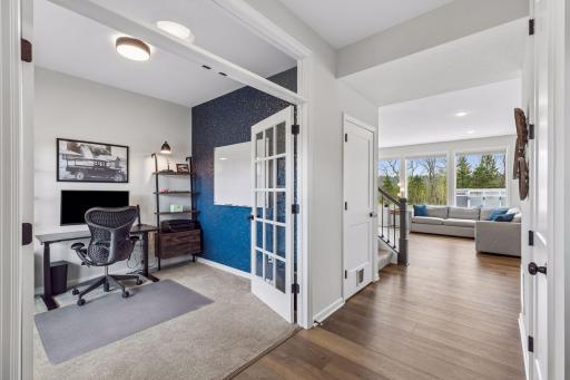 Spacious foyer with office just off to the left and plenty of room to comfortably welcome guests.