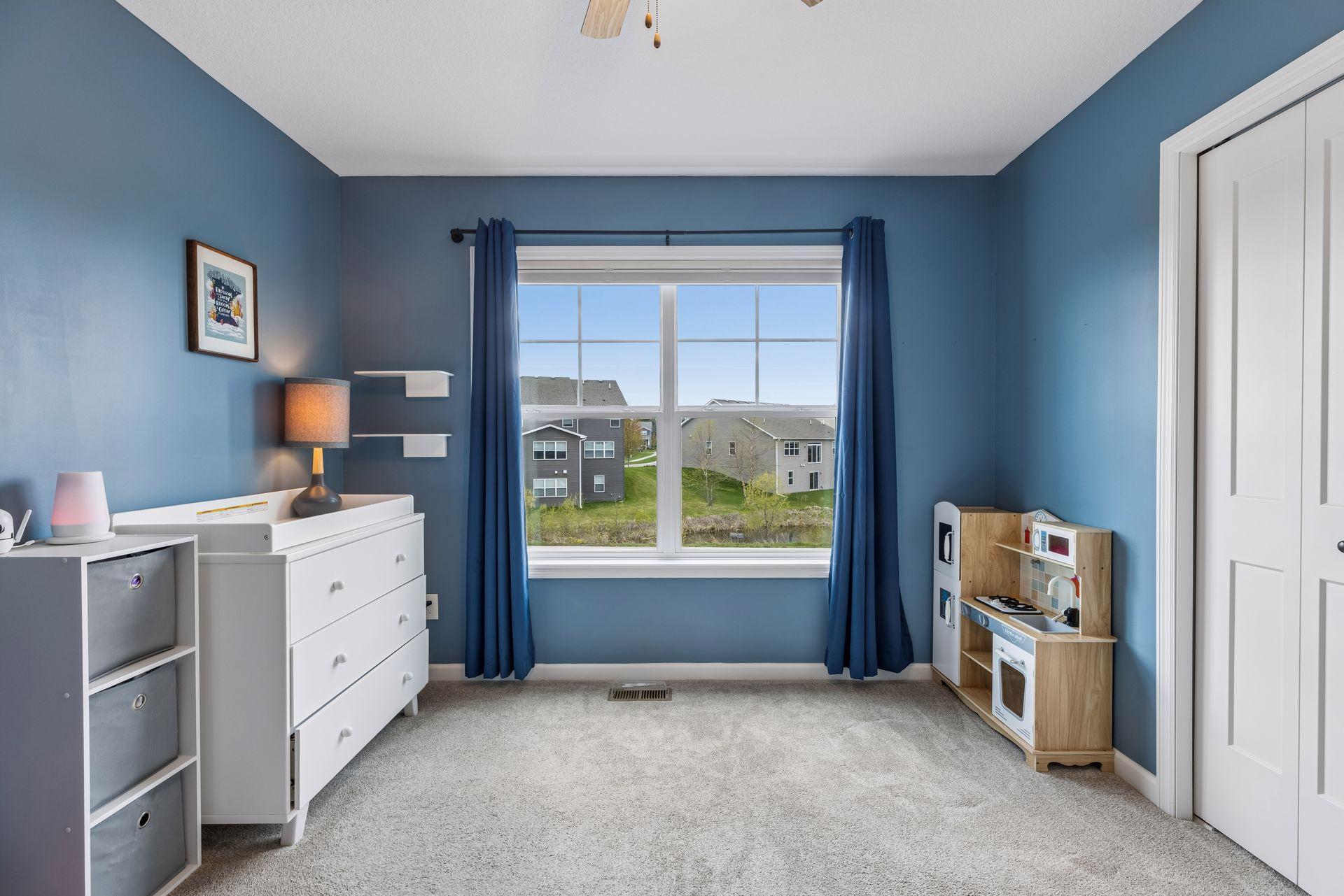 Large window and ceiling fan found here too!