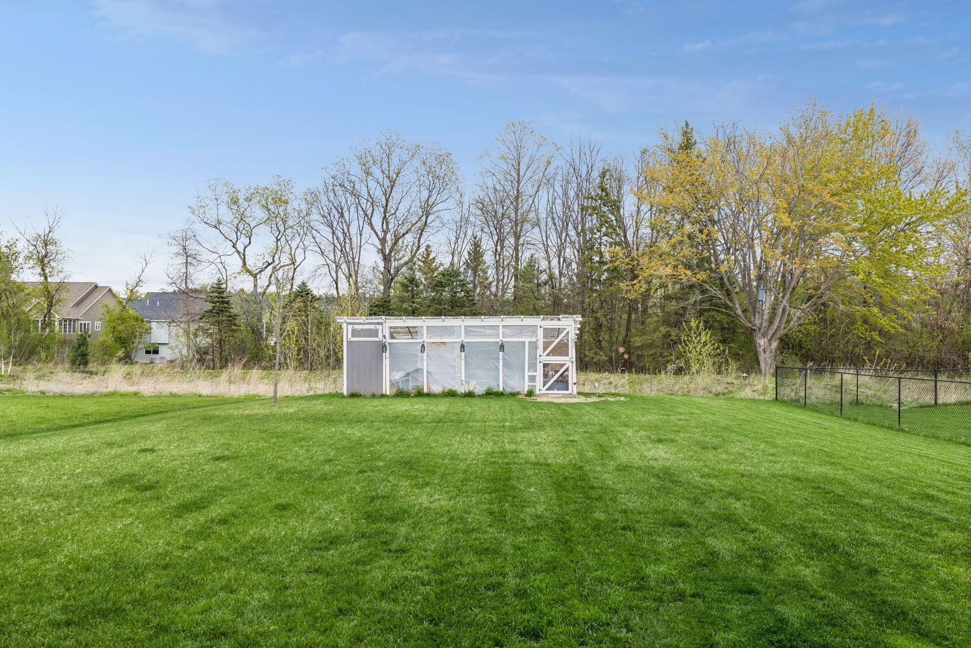 Flat, level backyard- perfect for any activity.