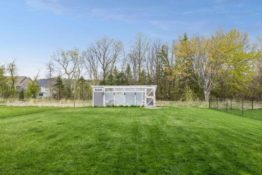 Flat, level backyard- perfect for any activity.