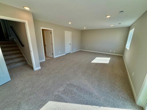 Lower Level Walkout Family Room - The Weston at 11359 5th St NE in River's Edge!
