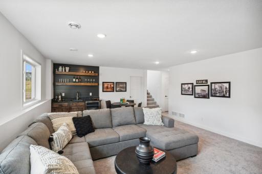 Finished Basement - The Brookview at 11367 5th St NE!