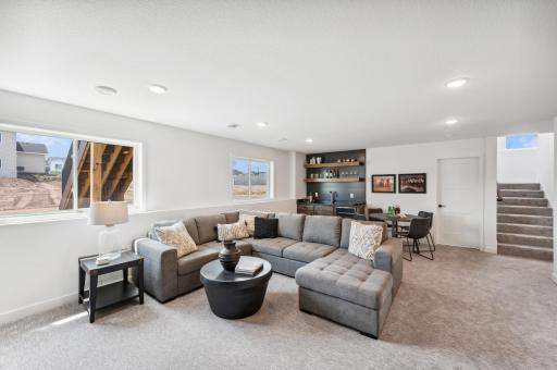 Finished Basement - The Brookview at 11367 5th St NE!