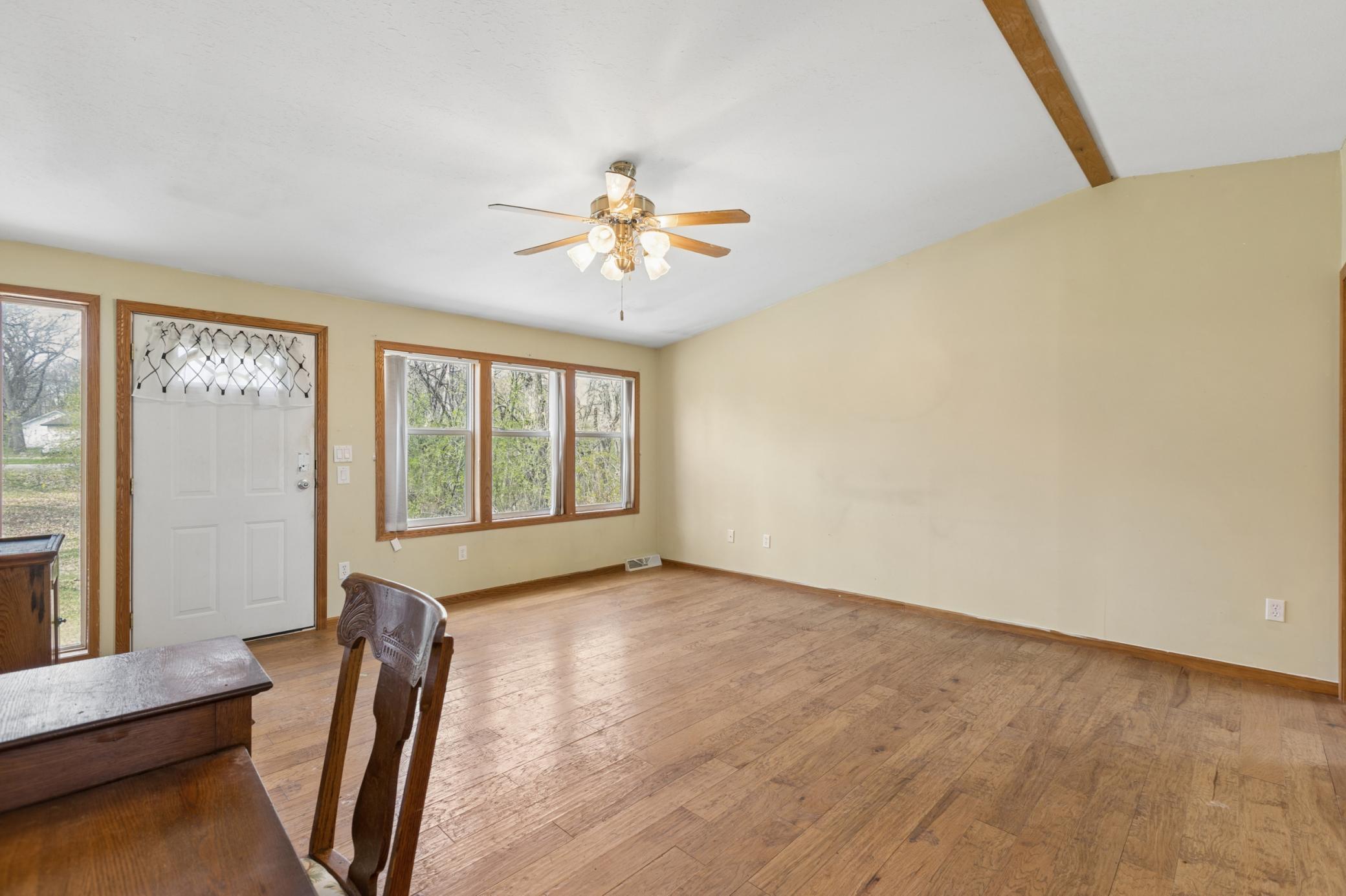Walk into your bright and spacious living room.