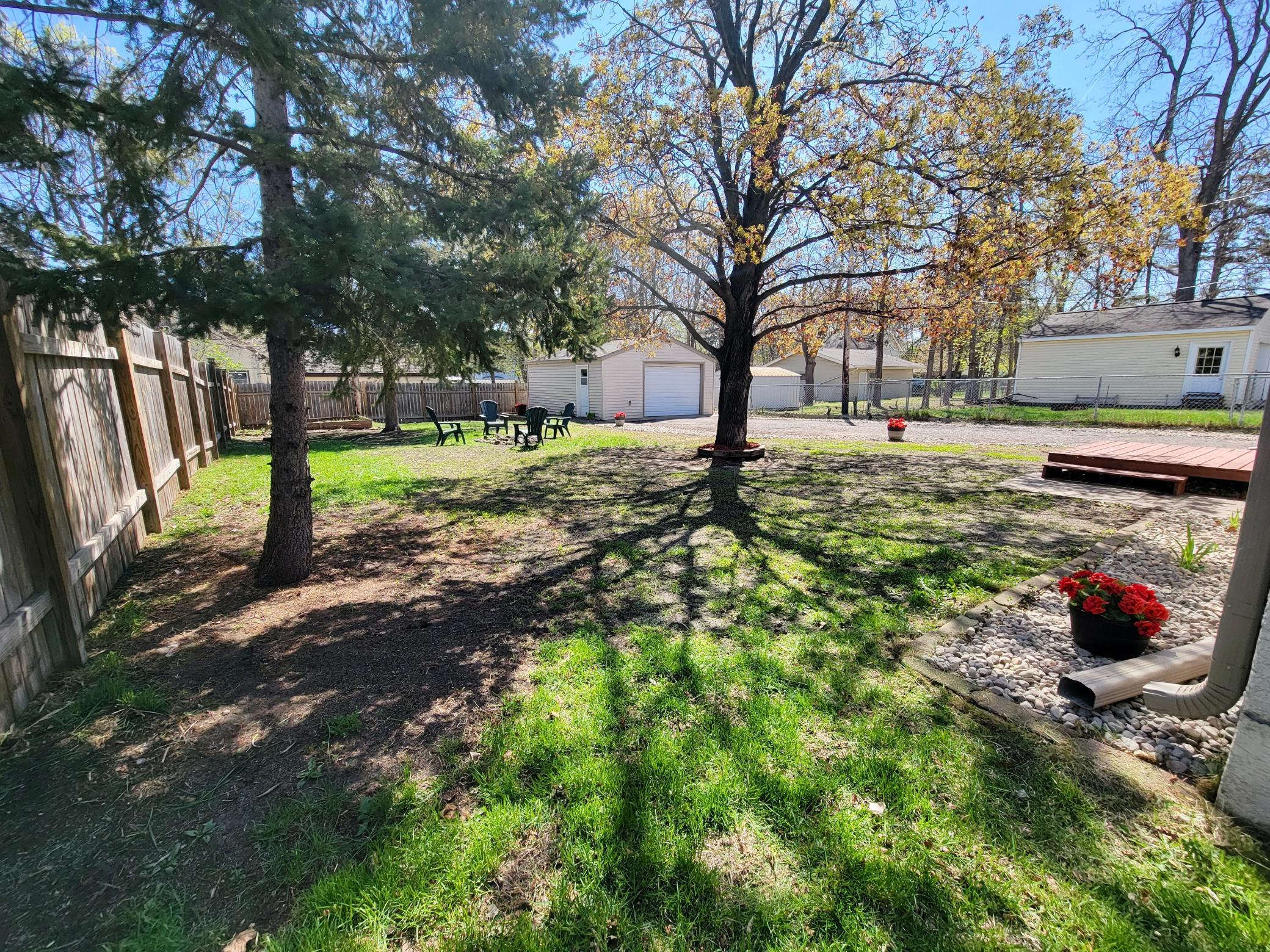 Large yard