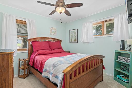 Second bedroom is also of ample size and can fit several furniture arrangments.