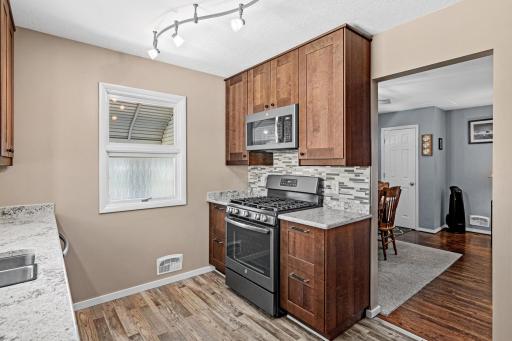 Gas stove makes for exceptional cooking performance.