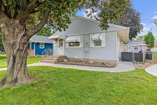 Charming, immaculate home with new sidwalk.