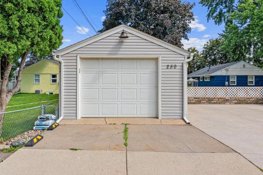 Single stall has easy access from the alley.