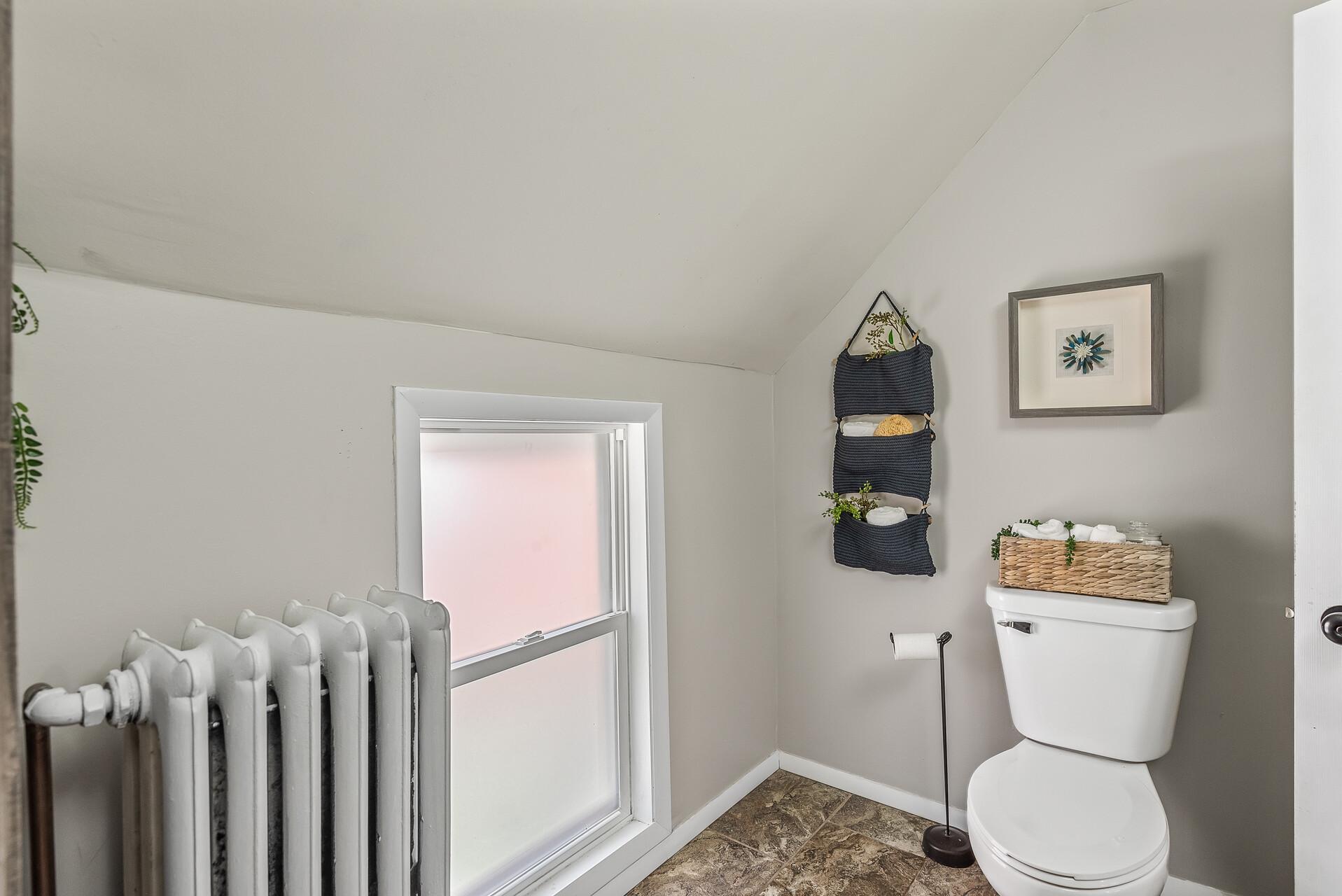 Spacious full bathroom on the second floor