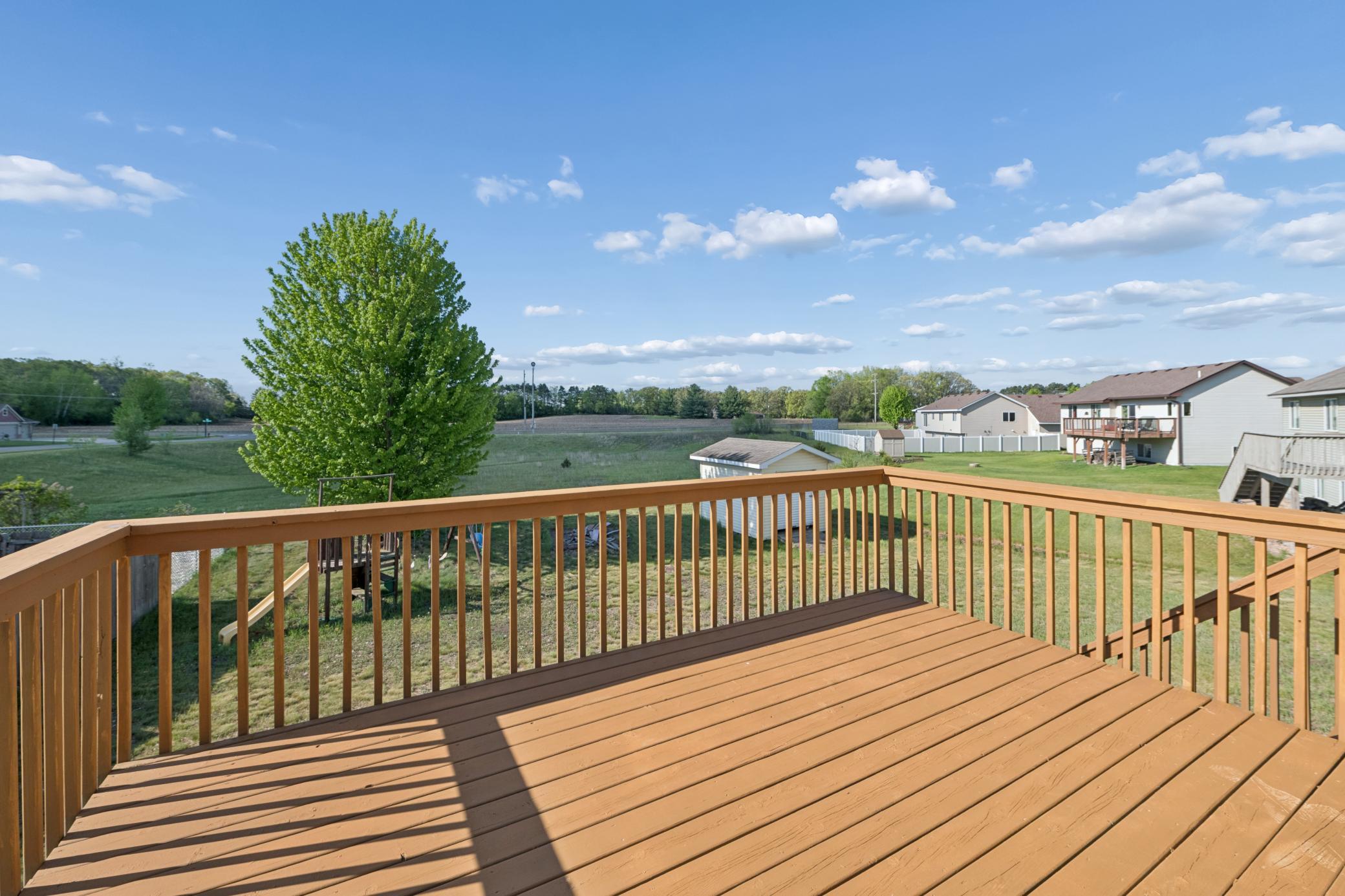 Private deck with scenic views