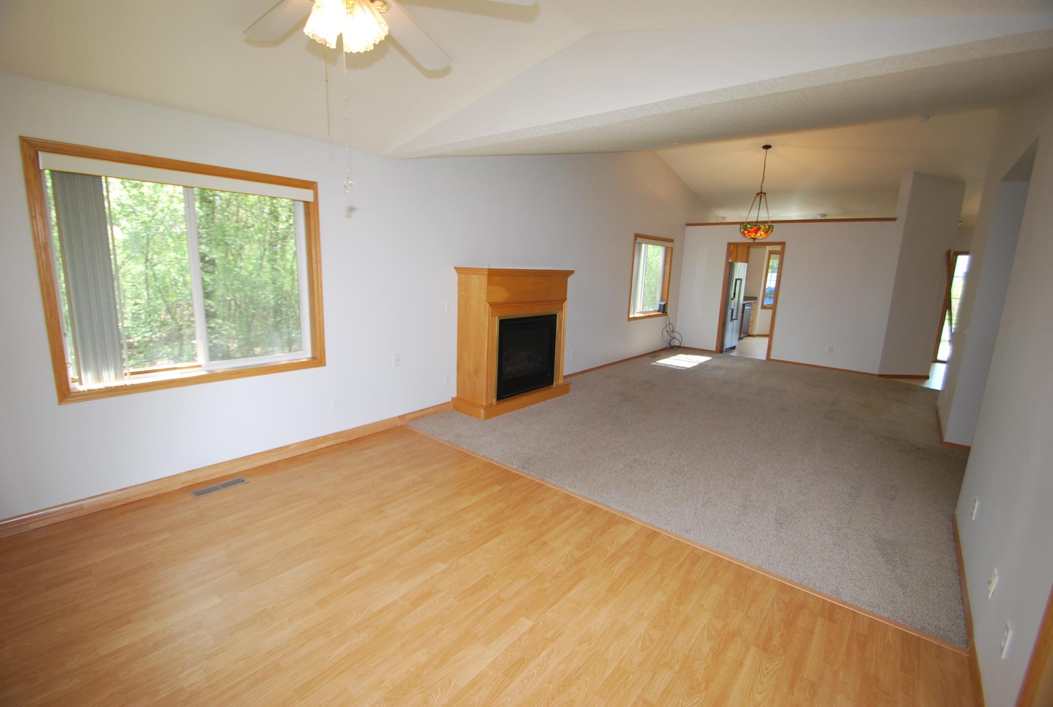 Living room looking back towards dining area