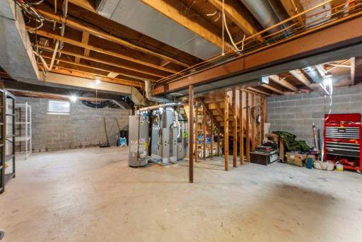 Unfinished basement with tons of potential
