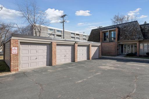 The garage for 6433 Barrie is the one all the way to the right when facing the garages. It is right next to your new home, so your garage is literally mere steps from your door.