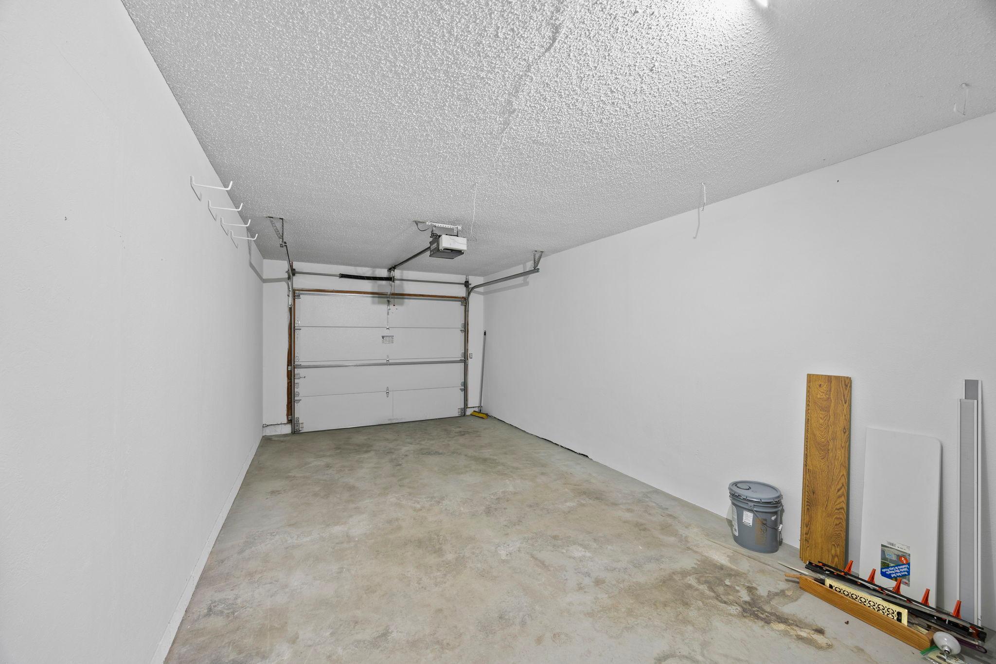 Private access garage.