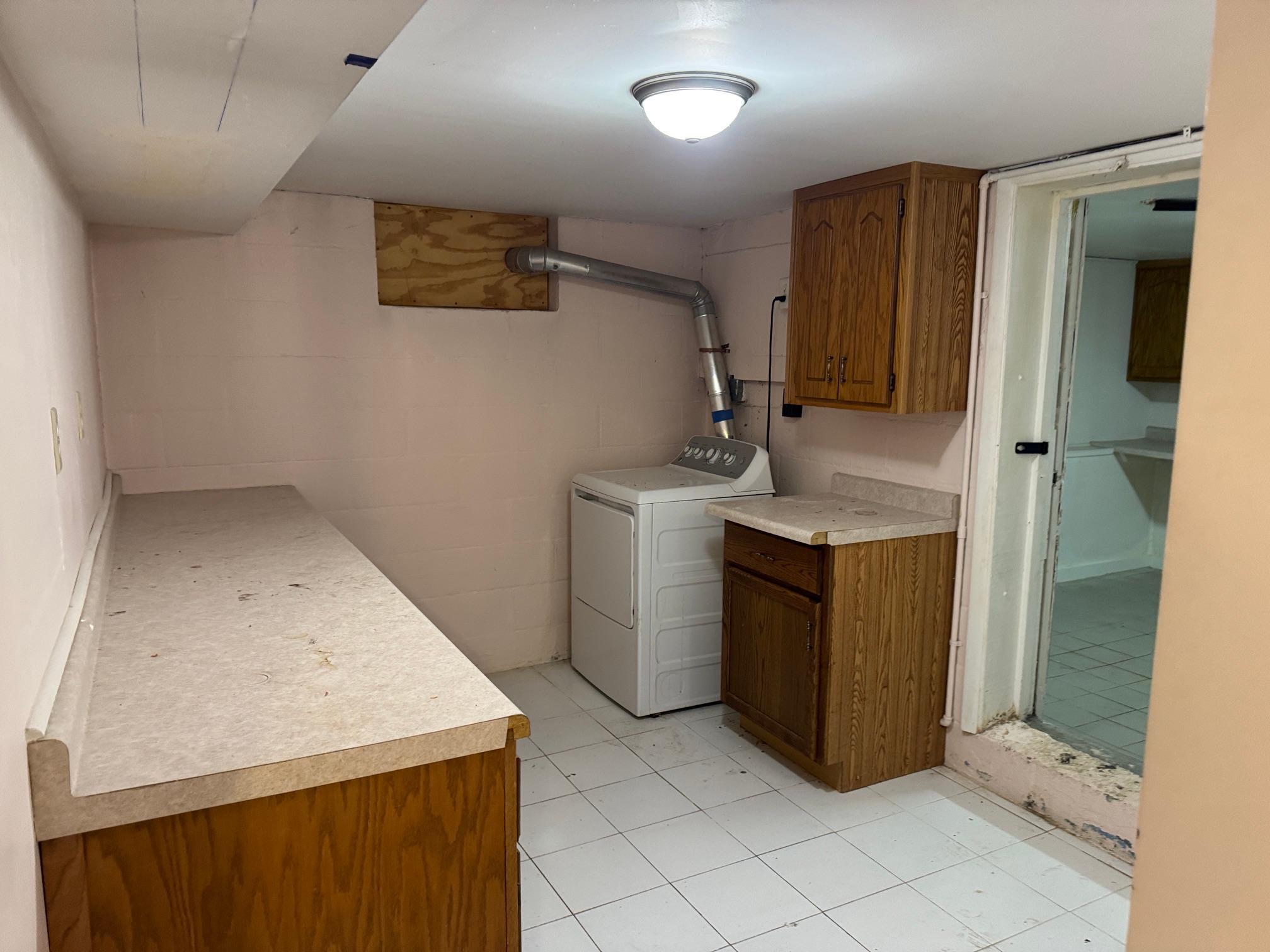 Basement Laundry Area