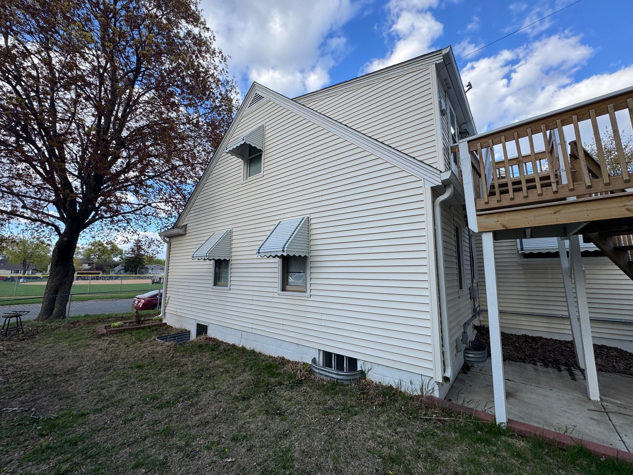 West Side of home