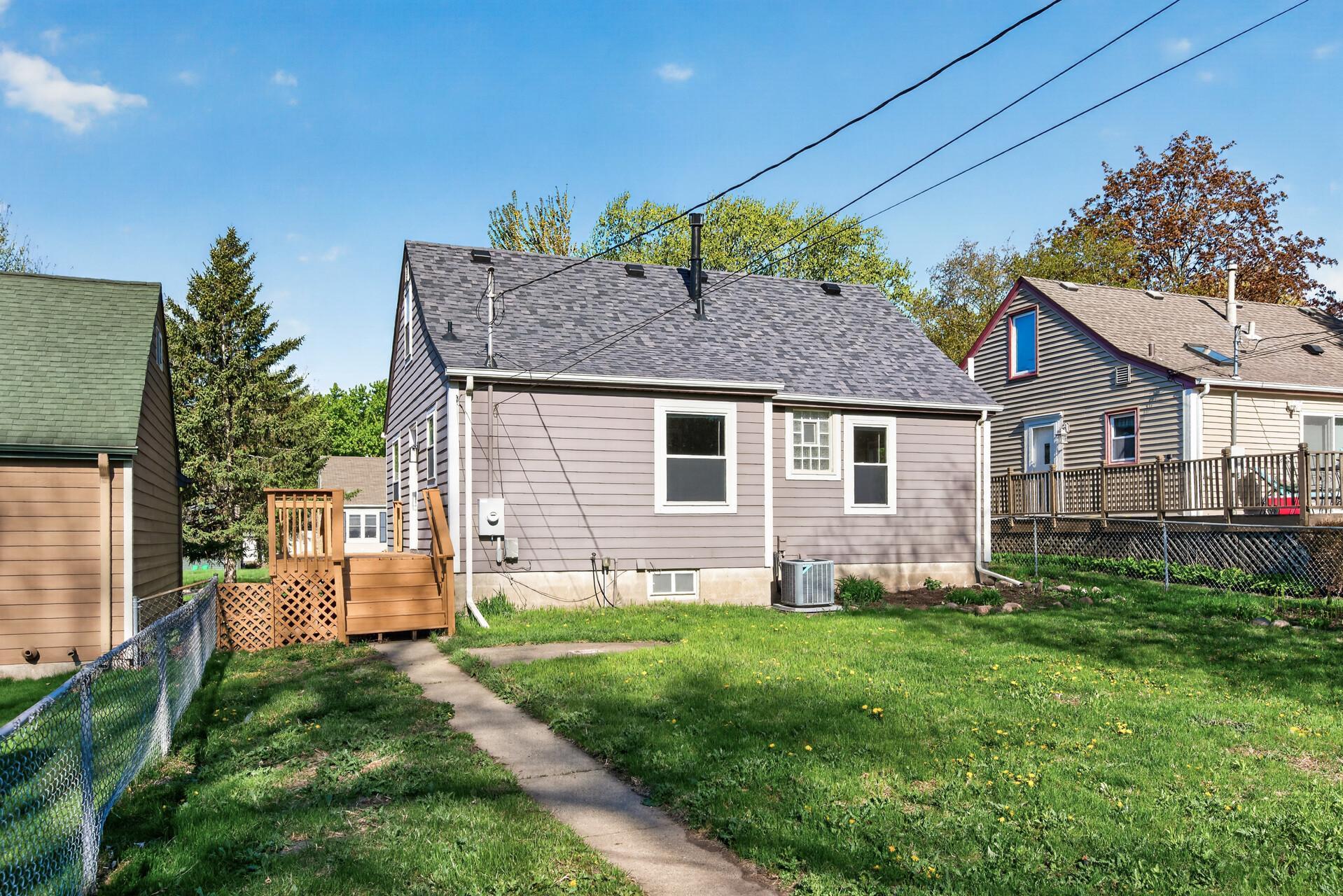 Great space for bon fires, yard games, gardening!