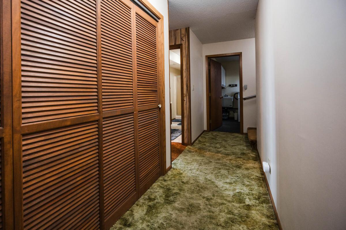Hallway to BR/Bath & Laundry Room